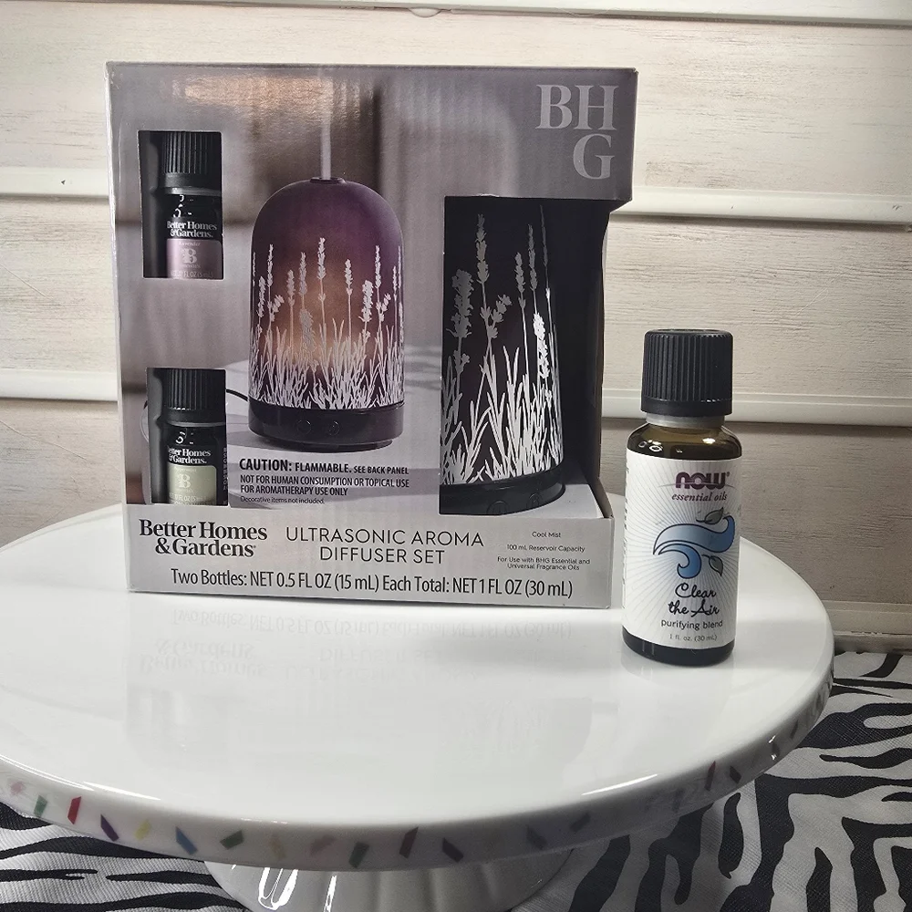 Better Homes And Gardens Aroma Diffuser Set - Purple and Black